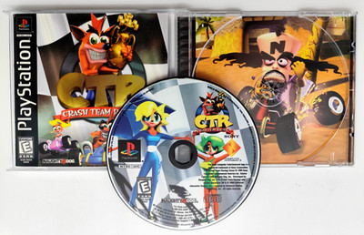 CTR: Crash Team Racing (Sony PlayStation 1 PS1, 1999) COMPLETE CIB Holo Cover!