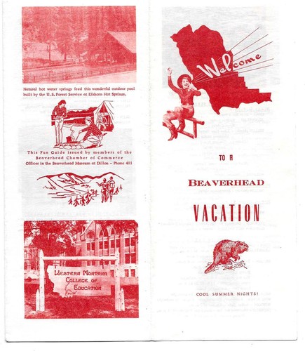 Beaverhead, Montana - Vacation Pamphlet - 1950 - 1960's - Dillon