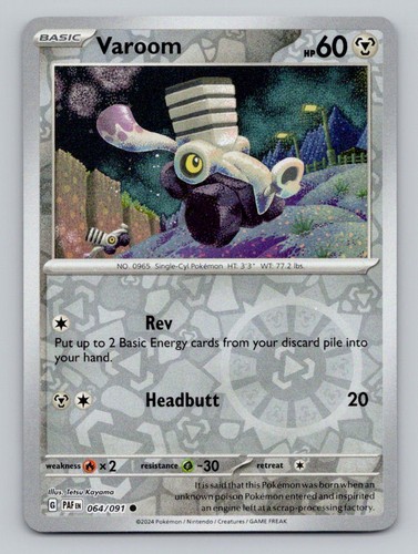 Varoom 064/091 Reverse Holo Common Paldean Fates
