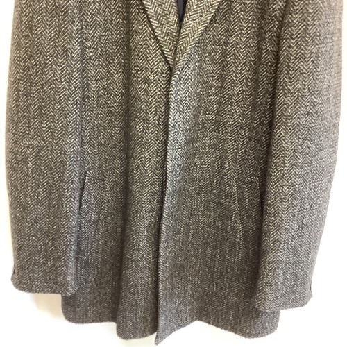 Marks & Spencer Herringbone Tweed Wool Blend Overcoat Size XL - Picture 3 of 4