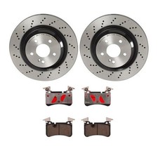 Brembo KT00719 Rear Disc Brake Pad Rotor Kit For Mercedes-Benz CLS55 AMG 2006