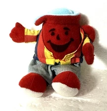 Kool Aid Man Advertising Plush 5" Doll Figure  VTG 2000 Kraft Rainbow