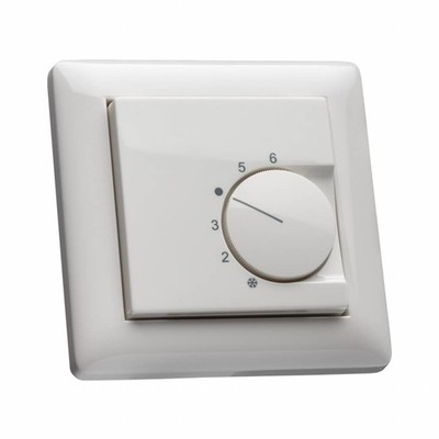 Raumthermostat inkl. Gira Standard 55 Rahmen 021103 für Fußbodenheizung (Öffner)