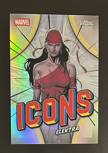 Elektra – 2026 Topps Chrome Marvel Comics · Marvel Icons #MI-05 Elektra