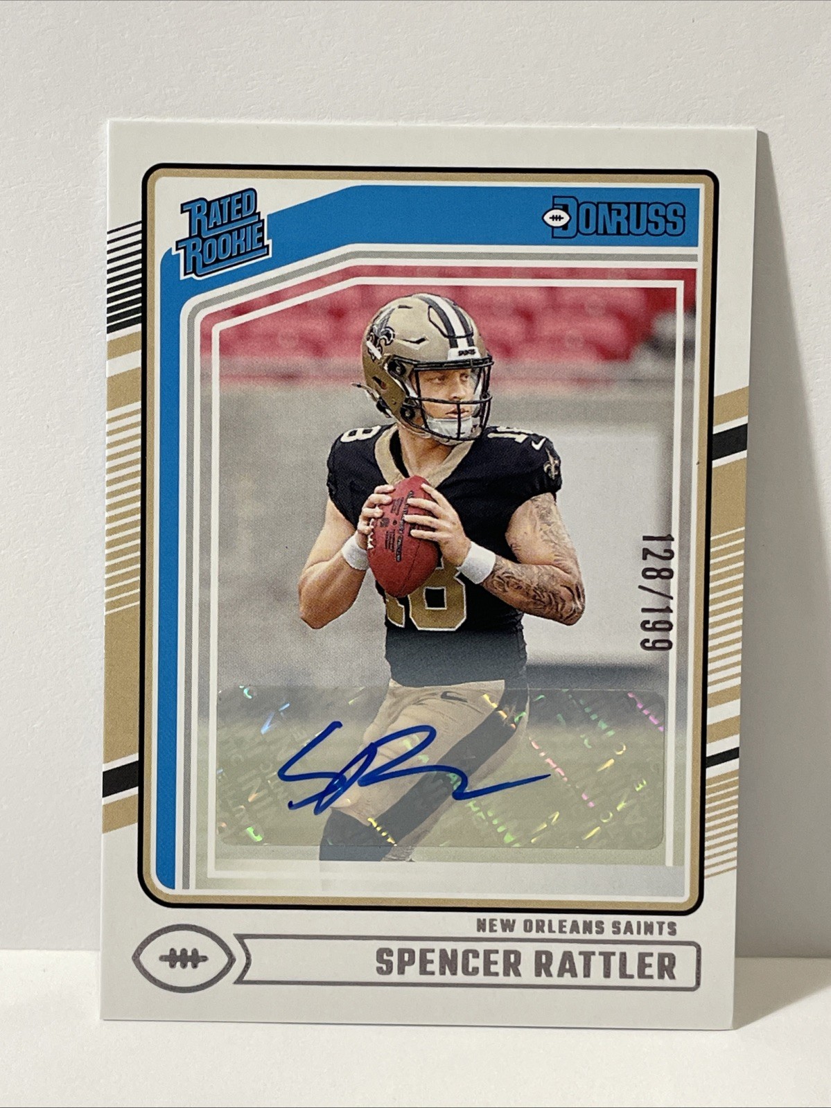 2024 Panini Donruss - Rated Rookie Spencer Rattler #359 Autographs /199 (AU, RC)