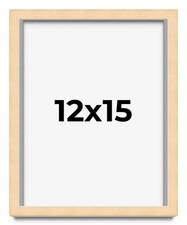 12x15 Solid Wood Picture Frame with UV Acrylic, Available in 6 Finishes