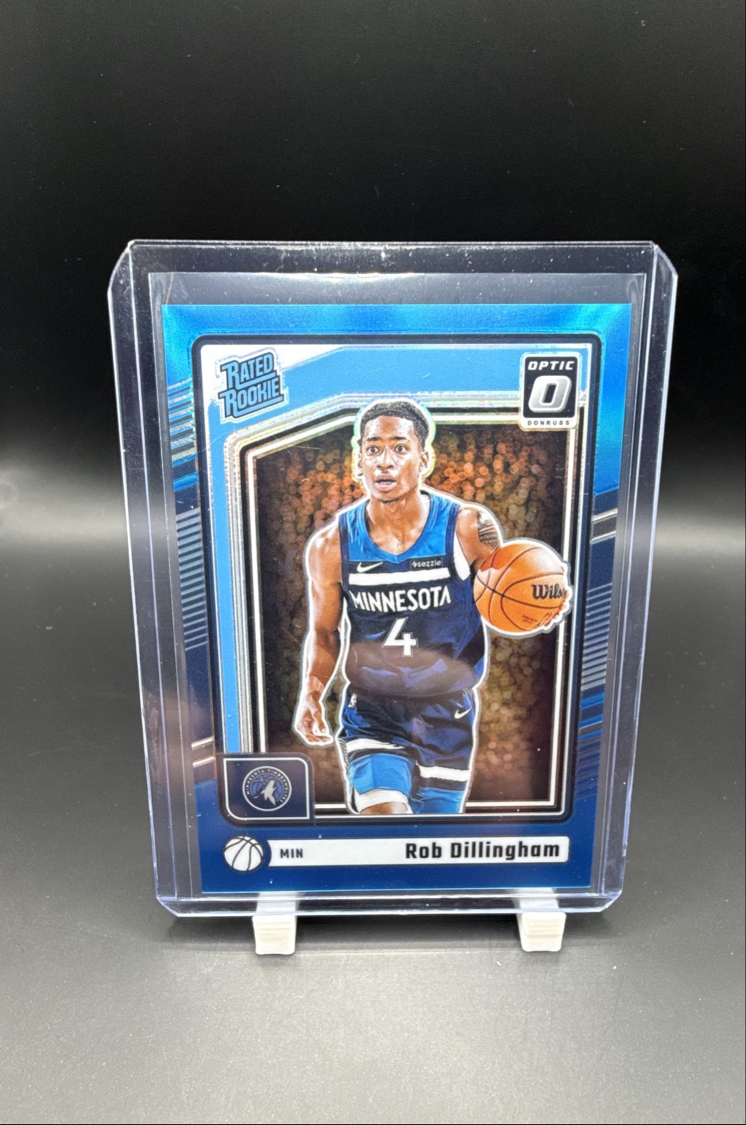 2024-25 Panini Donruss Optic - Rated Rookie Rob Dillingham #259 Aqua Prizm /225