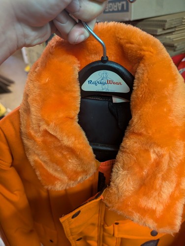 Refrigiwear Vintage NWT Insulated Hunting Jacket Blaze Orange Size M Made in USA - Picture 13 of 15