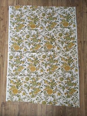 Vintage 70s Creativ Textil Copenhagen Fabric Peking Joan B Smith Cotton 48 x 68''