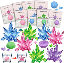 16Pcs Science Kit Crystal Growing Party Favor Supply Gifts for Kids Classroom Go