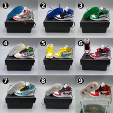 Variety Sneaker Keychain, Mini Shoe Keychain 1/6 Scale, Box Available