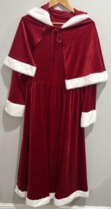 Mrs Claus Costume 2PCS Velvet? Santa Dress Xmas Outfit Set Woman's Xxl Christmas