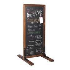 Large Chalk Board Sign Free Standing Magnetic Sidewalk Easel Outdoor Menu 42x18