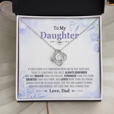 To My Daughter Necklace, Daughter Father Necklace, Daughter Gift from Dad