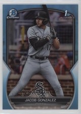 2023 Bowman Draft Chrome Sky Blue Refractor Jacob Gonzalez #BDC-167 vv7