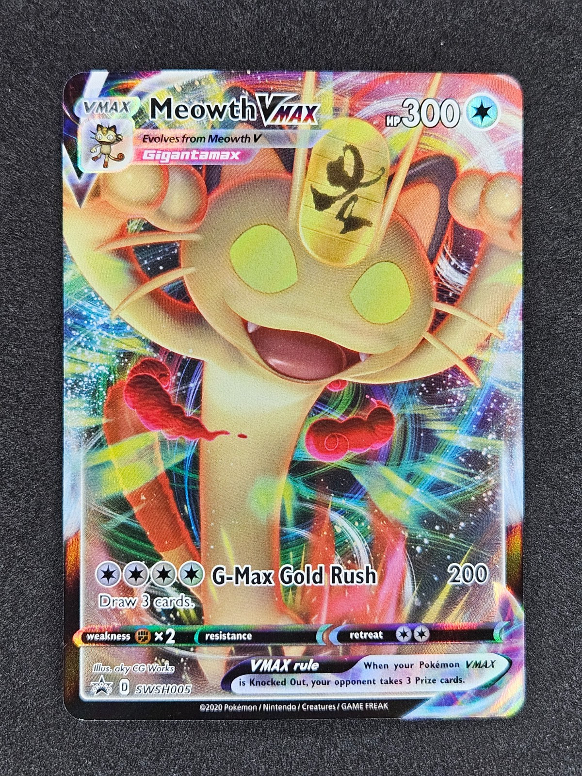 Meowth VMAX SV005 Sword & Shield Black Star Promos Pokemon Card NM