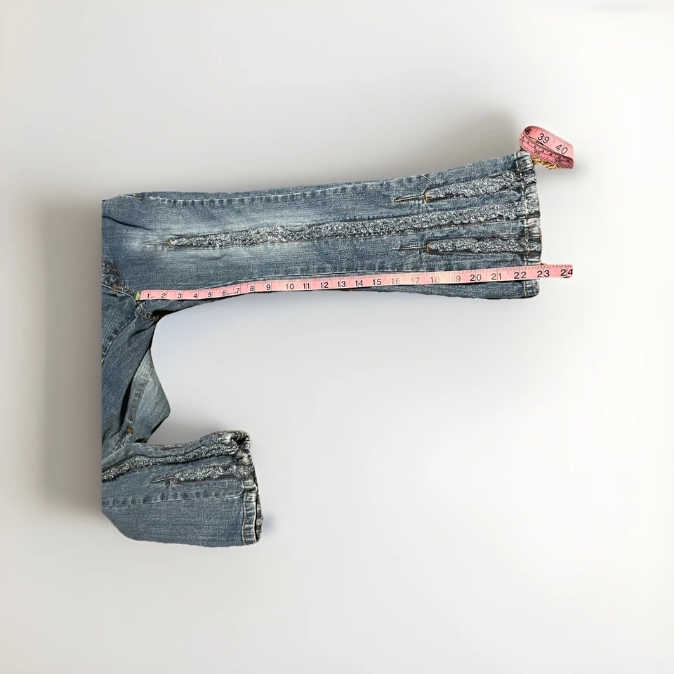 Jeans Pepe Jeans London Años 90 Y2k Talla 7 Niñas Acampanados Deshilachados De Colección Foto 3 de 4