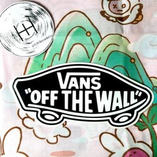 Vans Off The Wall Official Sticker Black Old School Skateboard Decal 5" Skate