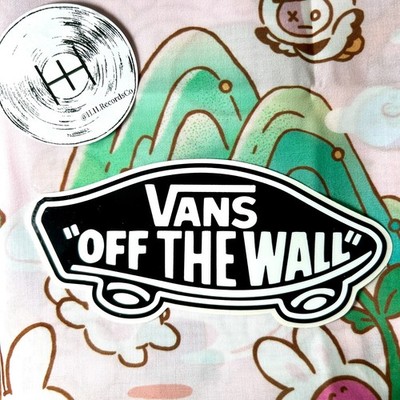 Vans Off The Wall Official Sticker Black Old School Skateboard Decal 5'' Skate