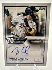 2021 Topps 70 Years of Baseball Autographs Series 2 Willi Castro #70YA-WCA (AU)