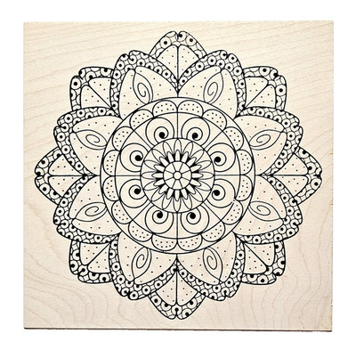 LAYERABLE MANDALA Outlines Rubber Stamps H867 Flower Detailed Intricate o-333