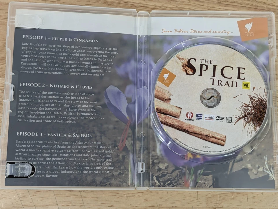 The Spice Trail : The Origins of Spice DVD (2012 |  Region All | SBS | VGC) - Image 3 of 4