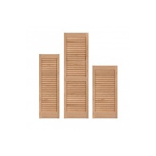 28mm Clear Pine Open Louvre