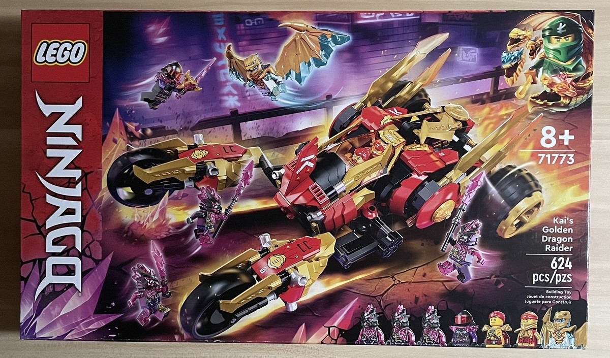 akijude LEGO NINJAGO: Kai's Golden Dragon Raider (71773) - Brand New