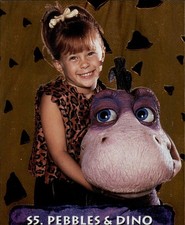 THE FLINTSONES GOLD FOIL PEBBLES & DINO CARD 1993 DYNAMIC UNIVERSAL