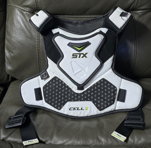STX Cell V Lacrosse Shoulder Pad Liner Chest Protector Youth Large NOCSAE
