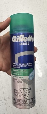 Gillette Series Sensitive Skin Soothing Aloe Vera Shave Gel 7 oz