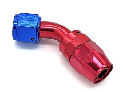 Alu Fitting AN10 45° Dash 10 Verbinder Anschluss Rot/Blau D10 7/8 - 14UNF