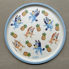 BLUEY BINGO Plate Kids Melamine Plastic Toddler Zak Designs Raised Lip Pre-K