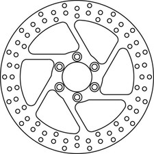 TRW Bremsscheibe (für: Suzuki VS 750 Intruder (Hochlenker) VR51BD 86-91 vorne )