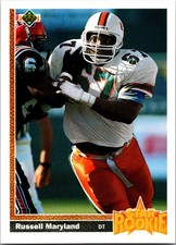 1991 UPPER DECK FOOTBALL #5 RUSSELL MARYLAND