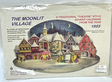 Moonlit Village Advent Calendar Made in Germany Diorama RS-VERLAG STUTTGART 1955