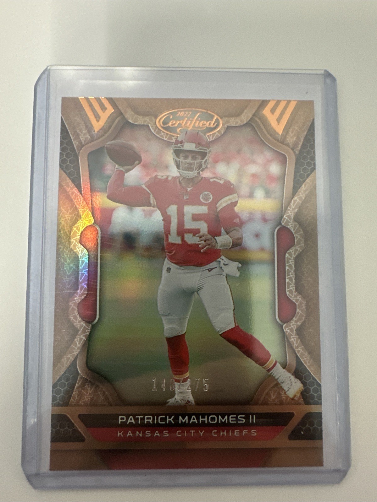 2022 Panini Certified - Patrick Mahomes II #46 Mirror Bronze /275