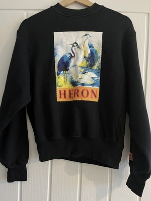 Heron Preston Damen Halbton Grafik Crew Sweatshirt xxs