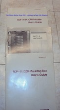 DEC- PDP 11 Books, KDF11-BA CPU manual, PDP11 Mounting Box, DLV11-J CPU manual