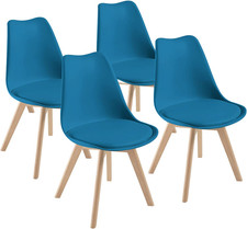 Sedie Da Sala Da Pranzo Scandinave, Sedia Da Ufficio Retrò, Seduta Imbottita in 