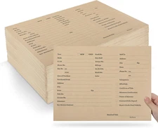 150Pcs Printed Vehicle Deal Envelopes Vehicle Dealer Jackets Brown Envelope 9X12