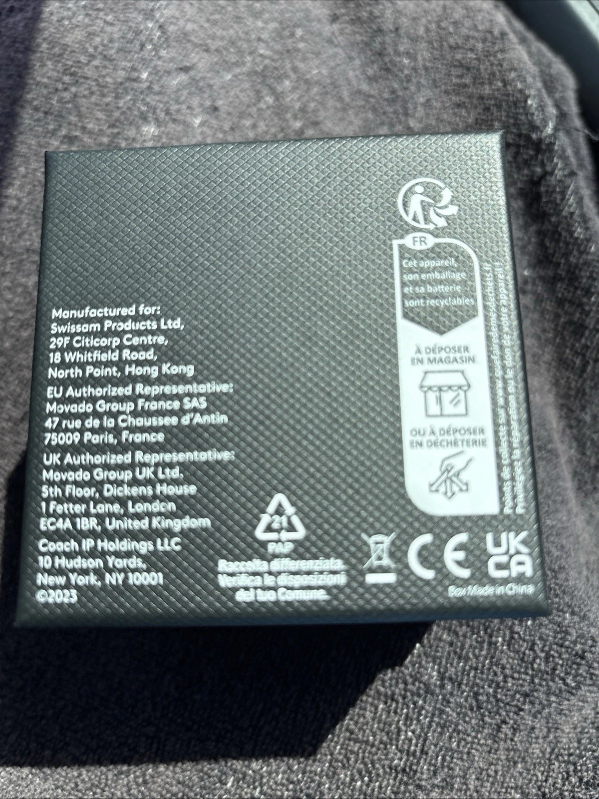 NUOVO OROLOGIO COACH Elliot maglia argento bracciale donna set regalo 1400003