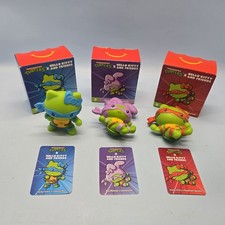 TEENAGE MUTANT NINJA TURTLE x HELLO KITTY   Lot of 3 McDonalds HMeal Toys NIB
