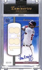 2024 Topps Luminaries Home Run King #HRKAR-FM Fred McGriff NM-MT MEM Auto 1/10 B