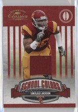 2008 Donruss Classics School Colors Jerseys Prime 14/25 Lawrence Jackson 1mx6