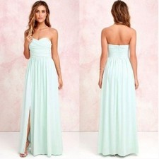 Lulu's Bridesmaid Dress Size XS Strapless Formal Gown Moonlight Serenade NWT