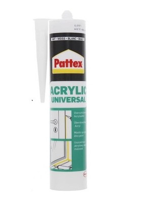 Pattex Universal Acrylic Sealant White For Indoor Outdoor Use 300 ml