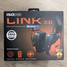 ISOtunes LINK 2.0 Bluetooth Earmuffs: 25 NRR, 50 HR Battery Life Sealed