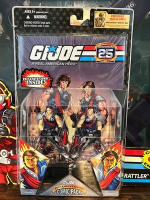 2007 GI Joe 25th Anniversary Tomax & Xamot Comic 2-Pack MIB Complete Filecard