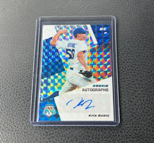 2021 Panini Mosaic Kris Bubic Rookie Mosaic Prizm Auto
